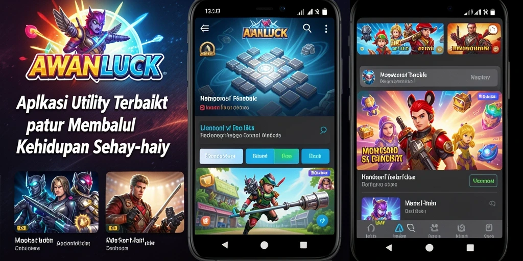 Tampilan utama AWANLUCK dengan antarmuka yang intuitif dan fitur-fitur canggih.