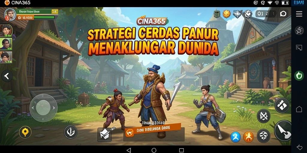 Tampilan gameplay CINA365 yang menegangkan dan strategis.