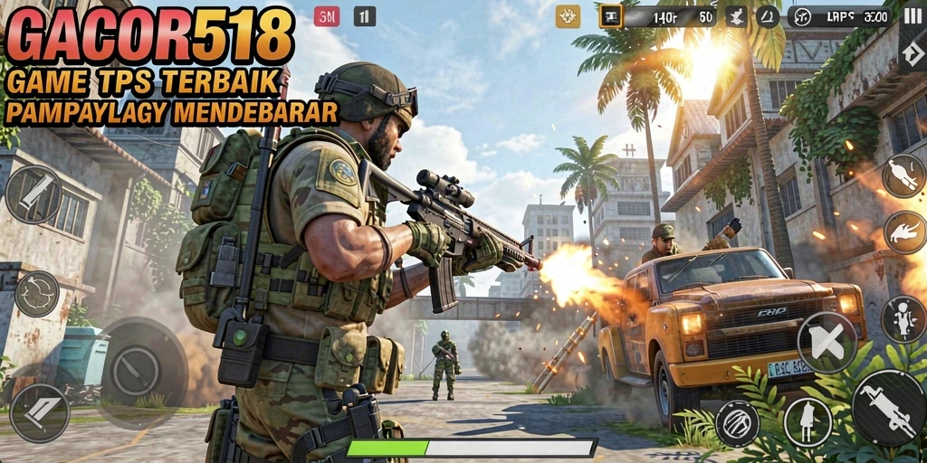 Screenshot dari gameplay seru GACOR518 di arena pertempuran.