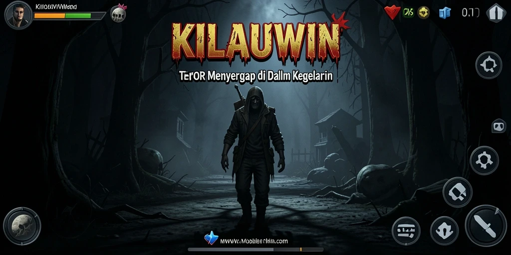 Screenshot KILAUWIN menampilkan momen mencekam dalam gameplay Horror.