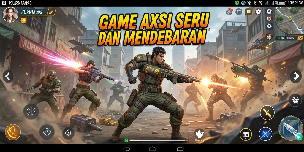 Tampilan aksi seru dalam gameplay KURNIA898 yang mendebarkan.