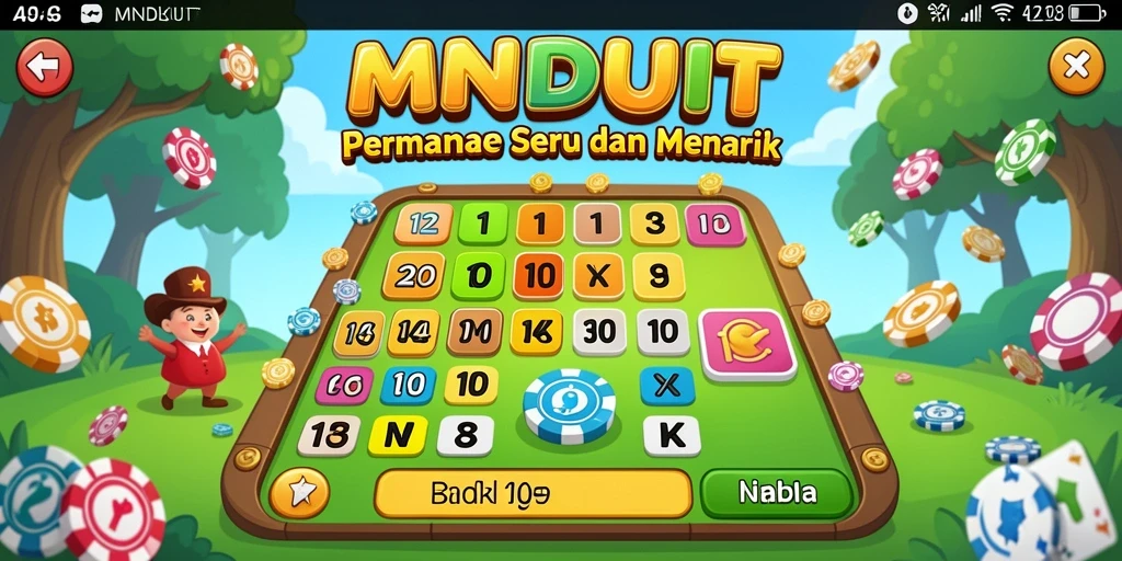 Tampilan gameplay Bingo yang seru dan interaktif di MNDUIT.