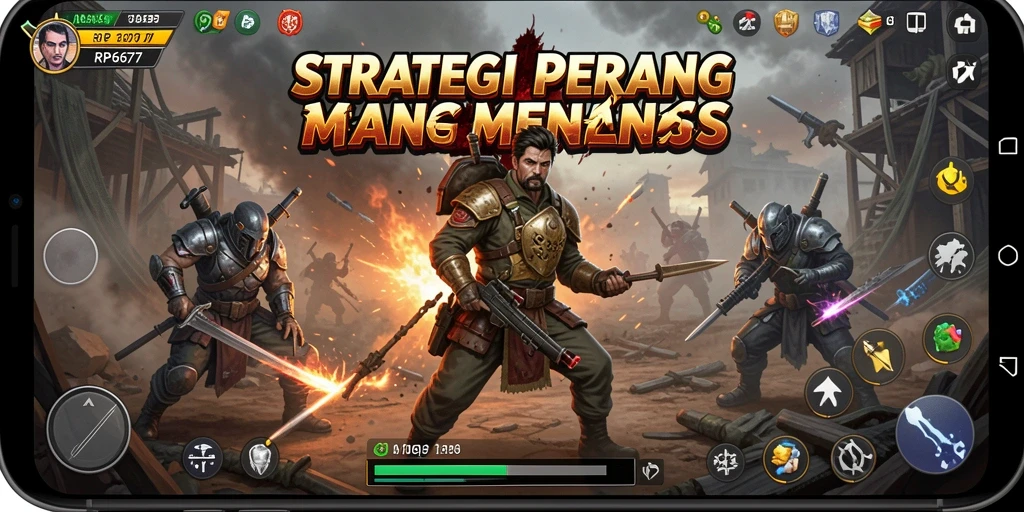 Tampilan seru dari gameplay strategi perang RP6677.