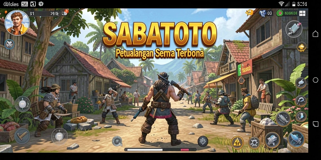 Gameplay SABATOTO yang menampilkan kebebasan penuh di dunia terbuka.
