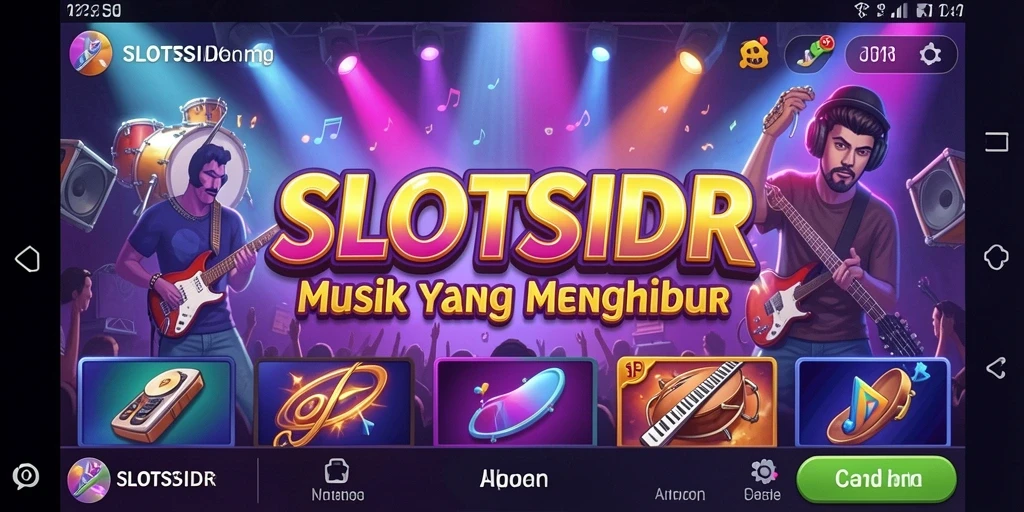 SLOTSIDR menampilkan gameplay dengan elemen musik yang menarik.
