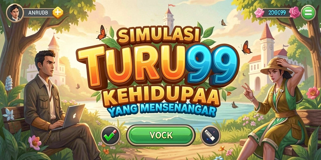 Tampilan gameplay TURU99 yang menarik dan penuh warna.