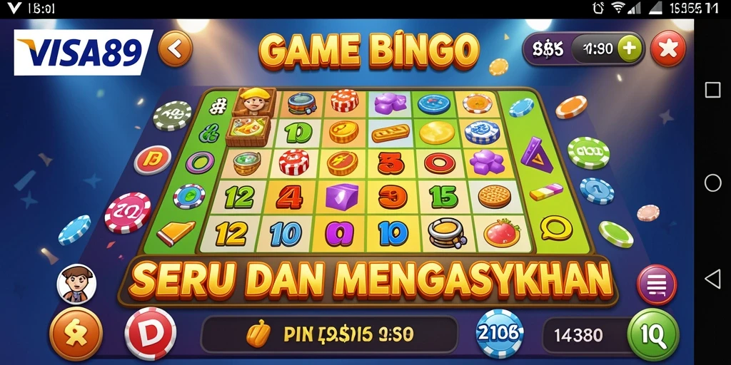 Tampilkan gameplay seru dari aplikasi Bingo VISA89.